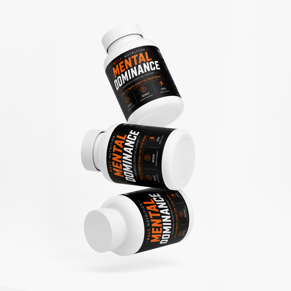 Mental Dominance focus supplement – label view