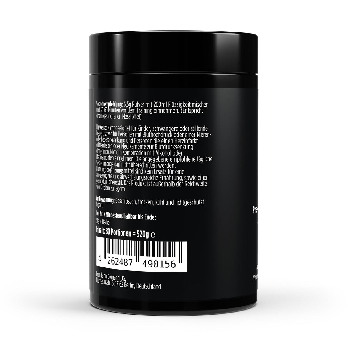 Pre-Workout Booster Apple - 520g