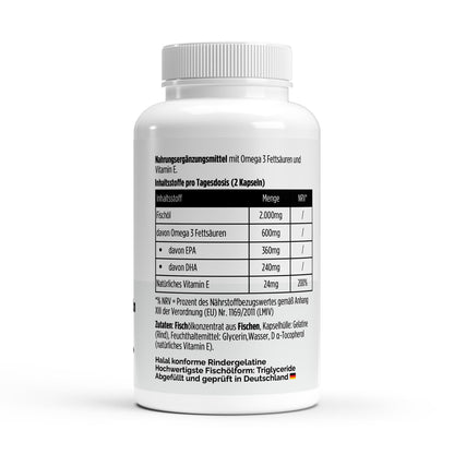 Omega 3 Triglyceride 18/12 (Halal Gelatin) - 120 Softgels