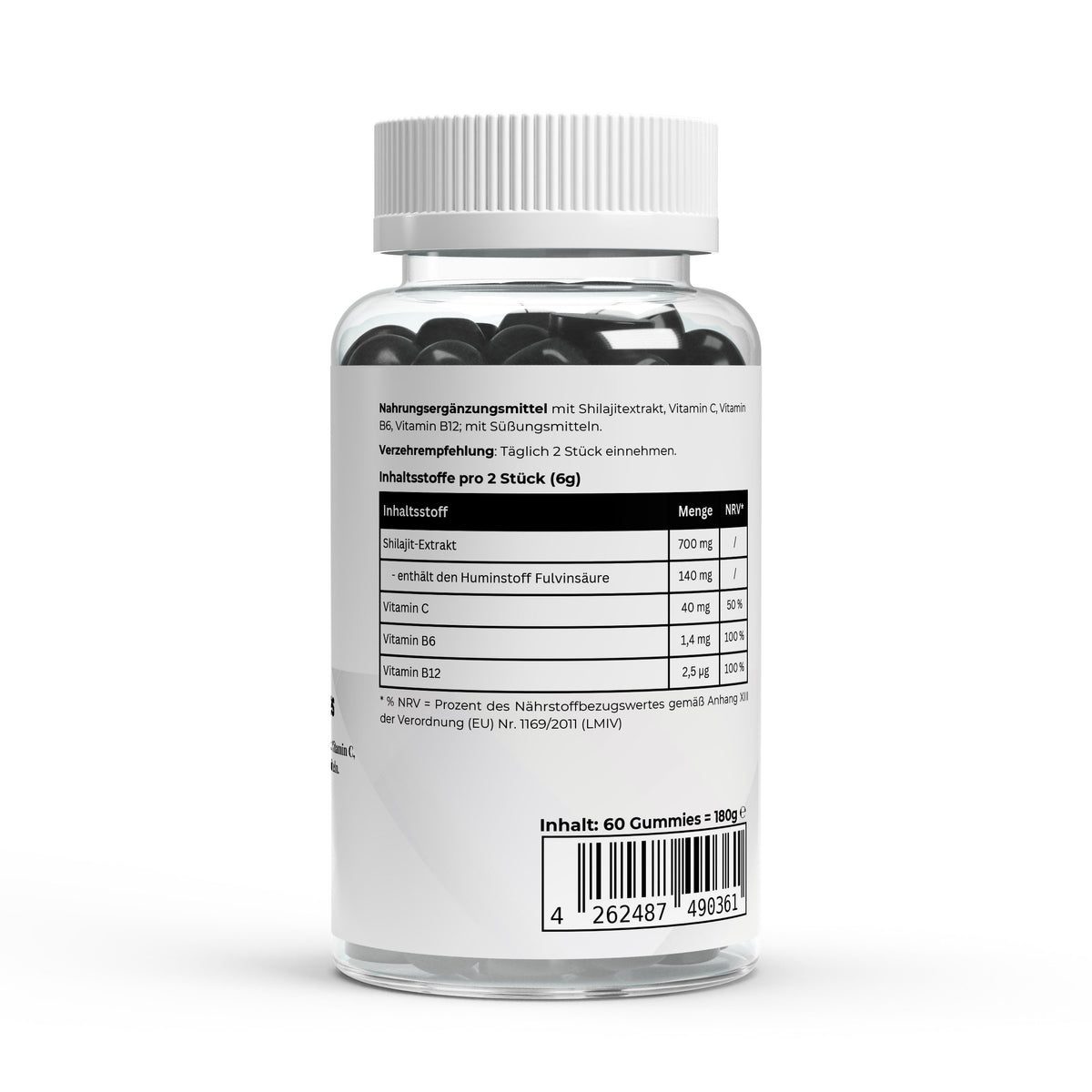 Shilajit Gummies + Vitamin C,B6, B12 - 60 pcs.