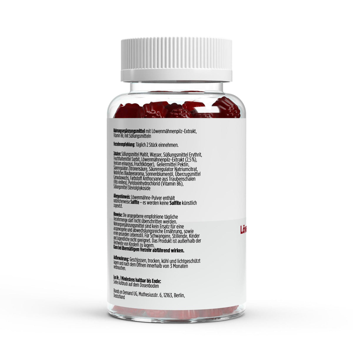 Lion's Mane + Vitamin B6 Gummies - 60 pcs.